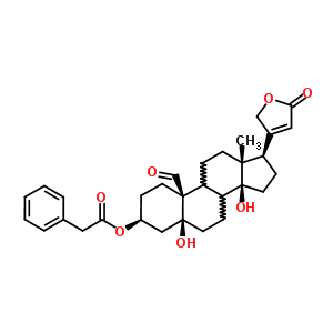 5,14-Dihydroxy-19-oxo-3beta-[(phenylacetyl)oxy]-5beta-card-20(22)-enolide Structure,63979-71-5Structure