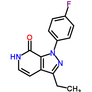 1,6-Dihydro-3-ethyl-1-(4-fluorophenyl)-7h-pyrazolo[3,4-c]pyridin-7-one Structure,63979-77-1Structure