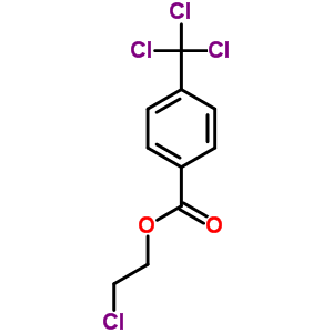 4-(Trichloromethyl)benzoic acid 2-chloroethyl ester Structure,63980-12-1Structure