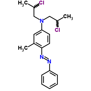 N,n-bis(3-chloropropyl)-2-methylazobenzen-4-amine Structure,63980-14-3Structure