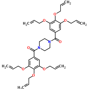 1,4-Bis[3,4,5-tris(allyloxy)benzoyl ]piperazine Structure,63980-46-1Structure