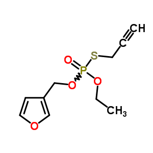 Thiophosphoric acid o-ethyl o-furfuryl s-(2-propynyl) ester Structure,63980-87-0Structure