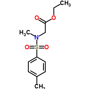 2-[N-methyl-n-[(4-methylphenyl)sulfonyl ]amino]acetic acid ethyl ester Structure,63981-18-0Structure