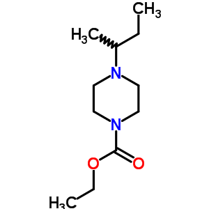 4-仲丁基-1-哌嗪羧酸乙酯結(jié)構(gòu)式_63981-42-0結(jié)構(gòu)式