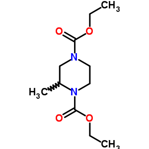 2-Methyl-1,4-piperazinedicarboxylic acid diethyl ester Structure,63981-45-3Structure