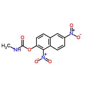 N-methylcarbamic acid 1,6-dinitro-2-naphtyl ester Structure,63982-50-3Structure