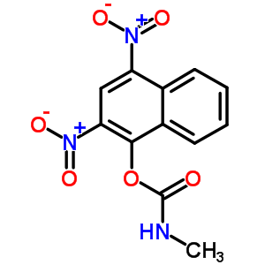 N-methylcarbamic acid 2,4-dinitro-1-naphtyl ester Structure,63982-51-4Structure