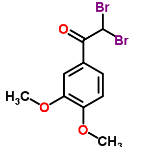 2,2-Dibromo-1-(3,4-dimethoxyphenyl)ethanone Structure,63987-72-4Structure