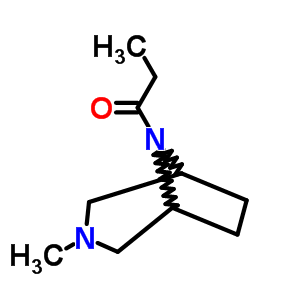 3-Methyl-8-propionyl-3,8-diazabicyclo[3.2.1]octane Structure,63990-41-0Structure