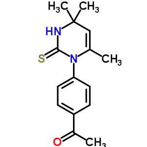 4’-(1,4-Dihydro-2-mercapto-4,4,6-trimethylpyrimidin-1-yl)acetophenone Structure,63990-68-1Structure