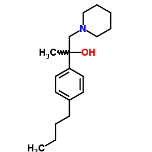 4-Butyl-α-methyl-α-(piperidinomethyl)benzyl alcohol Structure,63991-40-2Structure