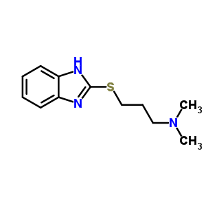 2-[3-(Dimethylamino)propylthio]-1h-benzimidazole Structure,63991-51-5Structure