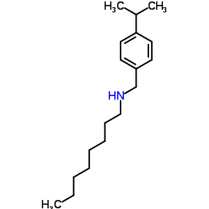 4-異丙基-n-辛基苯甲胺結(jié)構(gòu)式_63991-64-0結(jié)構(gòu)式