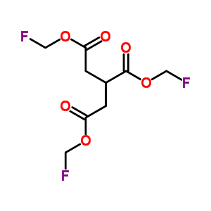 1,2,3-Propanetricarboxylic acid tris(fluoromethyl) ester Structure,63991-73-1Structure