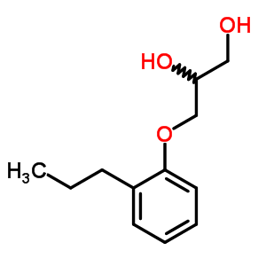 3-(O-丙基苯氧基)-1,2-丙二醇結(jié)構(gòu)式_63991-78-6結(jié)構(gòu)式