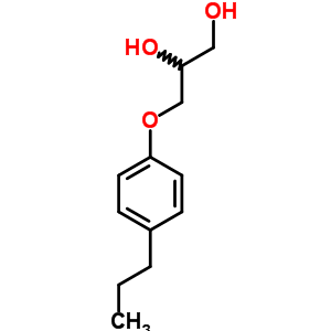 3-(P-propylphenoxy)-1,2-propanediol Structure,63991-79-7Structure