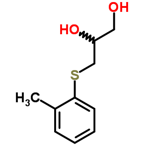 3-(鄰甲苯硫代)-1,2-丙二醇結(jié)構(gòu)式_63991-88-8結(jié)構(gòu)式