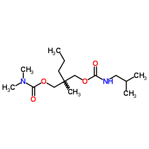 2-Methyl-2-propyl-1,3-propanediol 1-(dimethylcarbamate)3-(isobutylcarbamate) Structure,63991-94-6Structure