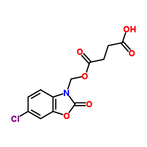 氫-1-(5-氯-2-氧代苯并噁唑-3-基)琥珀酸甲酯結(jié)構(gòu)式_63992-03-0結(jié)構(gòu)式