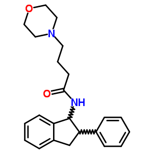 N-(2-morpholinobutyryl)-2-phenyl-1-indanamine Structure,63992-13-2Structure