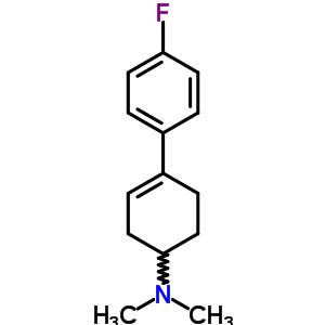 N,n-dimethyl-4-(p-fluorophenyl)-3-cyclohexen-1-amine Structure,64011-54-7Structure