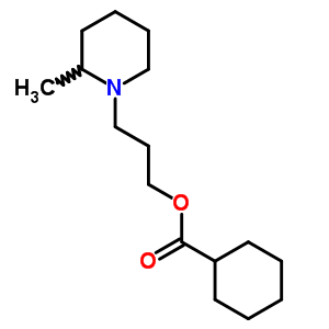 Cyclohexanecarboxylic acid 3-(2-methylpiperidino)propyl ester Structure,64011-71-8Structure