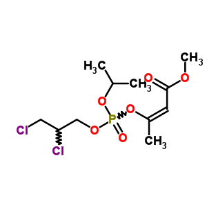 1-Methoxycarbonyl-1-propen-2-yl =2,3-dichloropropylisopropylphosphate Structure,64011-85-4Structure