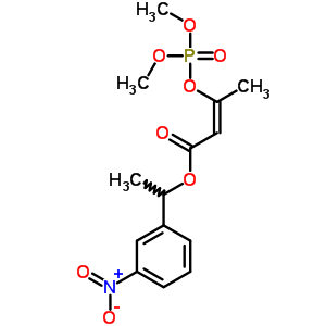 3-(Dimethoxyphosphinyloxy)-2-butenoic acid α-methyl-m-nitrobenzyl ester Structure,64011-86-5Structure