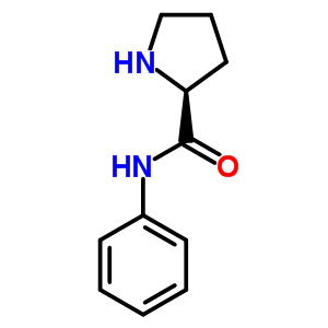 (S)-n-苯基-2-吡咯烷羧酰胺結(jié)構(gòu)式_64030-43-9結(jié)構(gòu)式