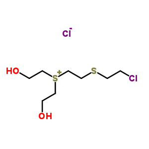 Bis(2-hydroxyethyl)-2-(2-chloroethylthio)ethylsulphonium chloride Structure,64036-91-5Structure