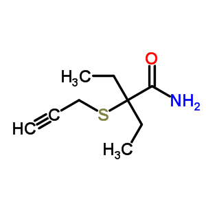 2-乙基-2-(2-丙炔硫代)丁酰胺結(jié)構(gòu)式_64037-68-9結(jié)構(gòu)式