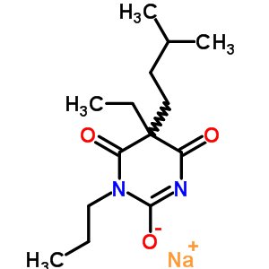 5-Ethyl-5-isopentyl-1-propyl-2-sodiooxy-4,6(1h,5h)-pyrimidinedione Structure,64038-16-0Structure