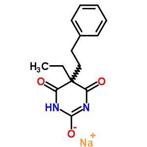 5-Ethyl-5-phenethyl-2-sodiooxy-4,6(1h,5h)-pyrimidinedione Structure,64038-23-9Structure