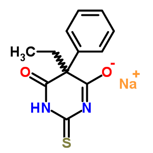 5-Ethyl-5-phenyl-2-thiobarbituric acid sodium salt Structure,64038-25-1Structure