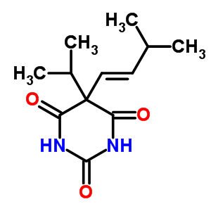 5-Isopropyl-5-(3-methyl-1-butenyl)-2-sodiooxy-4,6(1h,5h)-pyrimidinedione Structure,64038-30-8Structure