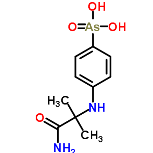 P-[(1-carbamoyl-1-methylethyl)amino]phenylarsonic acid Structure,64046-98-6Structure