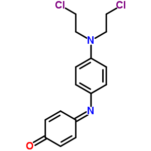 4-[[4-[Bis(2-chloroethyl)amino]phenyl]imino]-2,5-cyclohexadien-1-one Structure,64048-64-2Structure