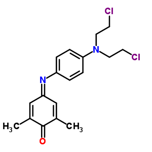 4-[[4-[Bis(2-chloroethyl)amino]phenyl]imino]-3,5-dimethyl-2,5-cyclohexadien-1-one Structure,64048-65-3Structure