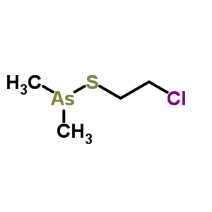 (2-Chloroethylthio)dimethylarsine Structure,64049-09-8Structure