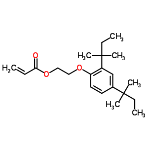 2-[2,4-Bis(1,1-dimethylpropyl)phenoxy]ethyl acrylate Structure,64050-16-4Structure