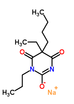 5-Butyl-5-ethyl-1-propyl-2-sodiooxy-4,6(1h,5h)-pyrimidinedione Structure,64058-01-1Structure