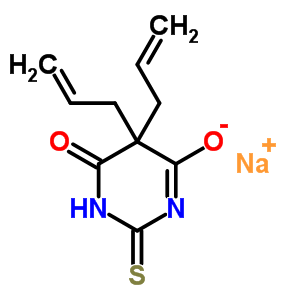 5,5-Diallyl-2-sodiothio-4,6(1h,5h)-pyrimidinedione Structure,64058-04-4Structure