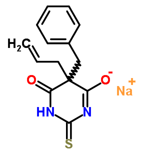 5-Allyl-5-benzyl-2-sodiothio-4,6(1h,5h)-pyrimidinedione Structure,64058-13-5Structure