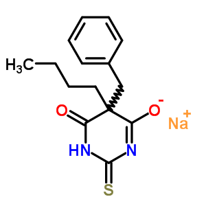 5-Benzyl-5-butyl-2-sodiothio-4,6(1h,5h)-pyrimidinedione Structure,64058-18-0Structure