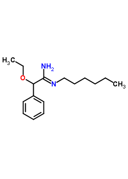 2-乙氧基-N1-己基-2-苯基乙脒結(jié)構(gòu)式_64058-82-8結(jié)構(gòu)式