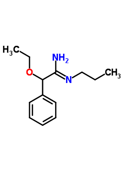 2-乙氧基-2-苯基-N1-丙基乙脒結(jié)構(gòu)式_64058-87-3結(jié)構(gòu)式