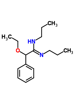 N1,n2-dipropyl-2-ethoxy-2-phenylacetamidine Structure,64059-01-4Structure