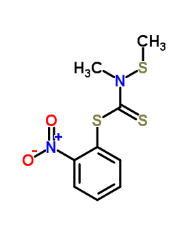 N-methyl-n-(methylthio)dithiocarbamic acid 2-nitrophenyl ester Structure,64059-04-7Structure