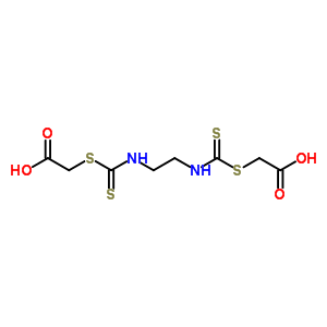 Ethylenebis(iminocarbonothioylthio)diacetic acid Structure,64059-06-9Structure