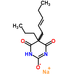 5-(2-Pentenyl)-5-propyl-2-sodiooxy-4,6(1h,5h)-pyrimidinedione Structure,64082-40-2Structure